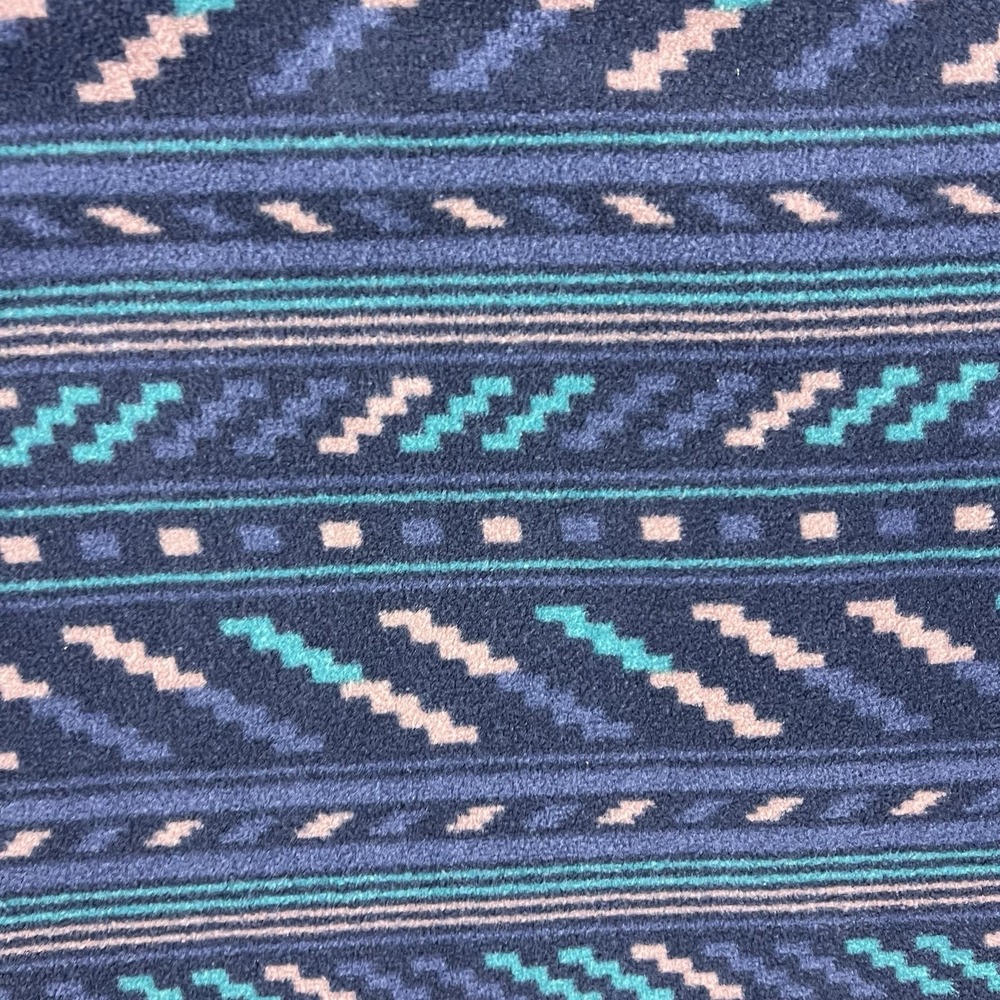 Patagonia Fleece Micro D Snap-T Pullover Geometric Women's Medium Hiking Blue - Picture 4 of 8
